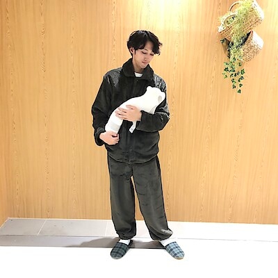 紳士 静電気が起きにくい 着る毛布 パジャマ | 無印良品